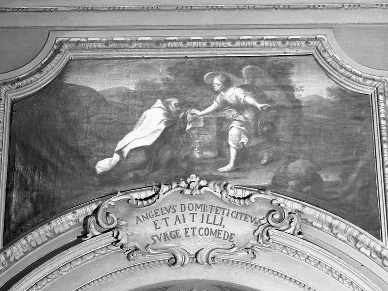 1700-Antonio Fanzaresi - Il profeta Elia, fuggito dall'ira della perfida Jezabele moglie del re Achab, si addormenta sotto un ginepro